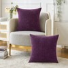 MIULEE Pack of 2 Plum Purple Throw Pillow Covers 20x20