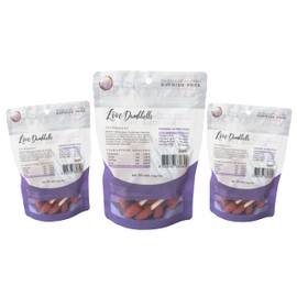 Rena's Recipe Love Dumbbells (Pack of 3) Chicken & Beef flavors on a core infused with Goat Milk