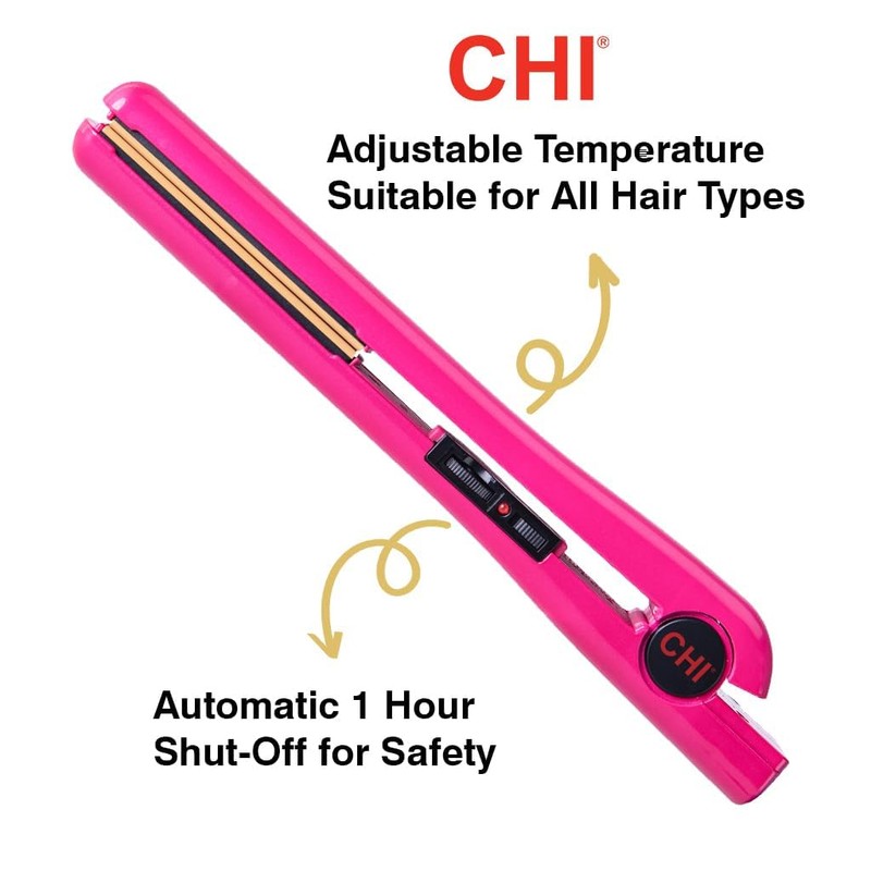 CHI Tourmaline Ceramic Series Flat Iron, Hair Straightener For Silky