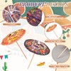 Chengu 300 Pcs Mexican Cocktail Umbrellas for Fiesta Drinks Decoration