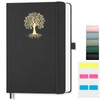 EMSHOI A4 Notebook Lined - 100 GSM Hardcover Leather Journal