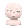 Face Flower Pot with 3 Shovels Drainage Hole Design Resin