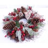 Abbie Home 20" Christmas Wreath - Artificial Winter Pine Wreath