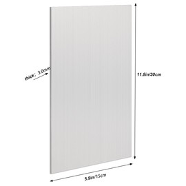 1 Piece 6061 T651 Aluminum Sheet Metal 6" x 12" x 1/8"(0.12") Flat Plain Thin Aluminum Plate Covered with Protective Film, Heat Treatable Rectangle Aluminum Metal Plate for Crafting lndustry, 3mm
