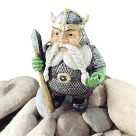 gowoppp Viking Gnome Statue Garden Guardian Home Garden Decor Indoor Outdoor Decorations for Room Patio Gift