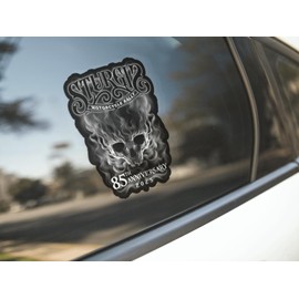 2025 Sturgis Motorcycle Rally Smokey Skull Decal - 85th Anniversary - 7 inch Decal Sticker for Motorcycles, Cars, Trucks, & Laptops (1-Pack)