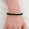 WUSUANED Just Breathe Hair Tie Deep Grooved Cuff Bracelet Lotus