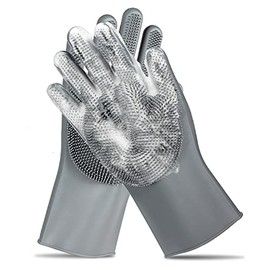 COMMEMA Pet Grooming Gloves - Massage Mitt for Dogs & Cats