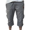 The Lazy King Men's Long Cargo Shorts (US, Alpha, Medium,