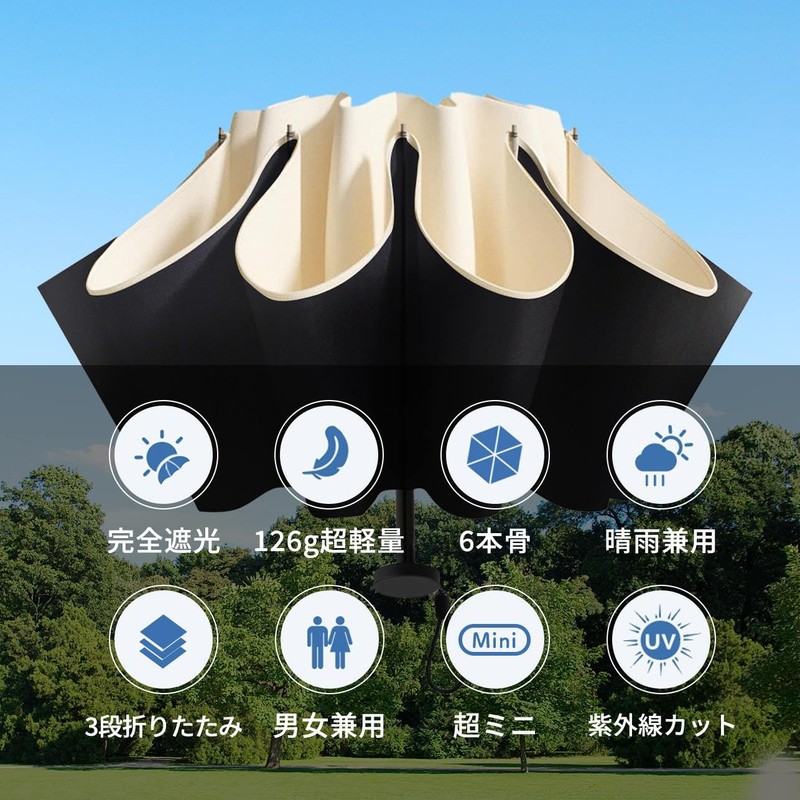 Parasol, Ultra Lightweight, Only 4.5 oz (126 g), 100% UV