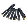 Indexable Lathe Turning Tool,1/2'' Shank 7 Pieces Carbide Turning Tool