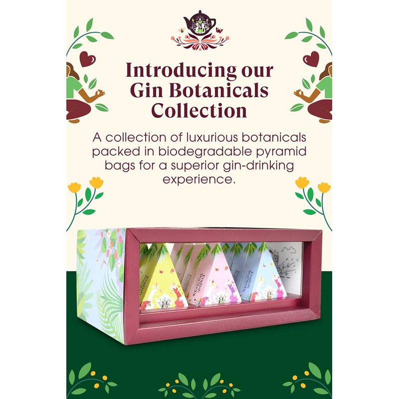 English Tea Shop Organic Gin Botanicals - 12 Pyramid Tea