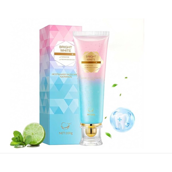 Niacinamide Whitening Toothpaste, 100 g Natural Whitening Toothpaste with Niacinamide,