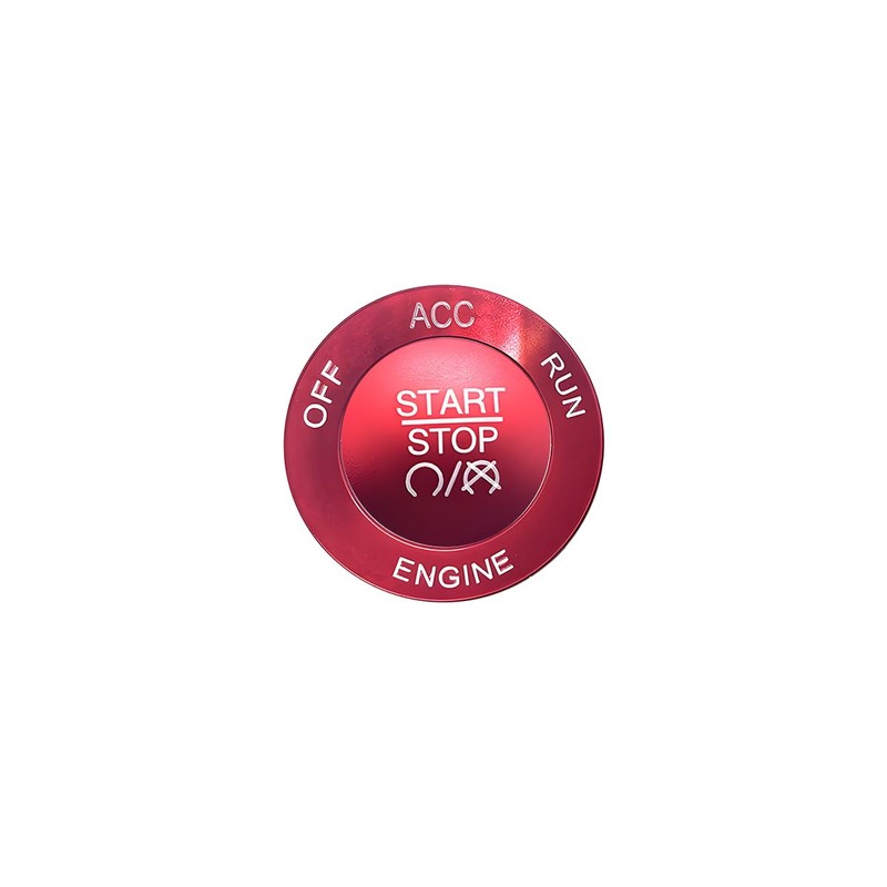 FALVFUN Car Push Start Button Cover, Aluminum Ignition Button Trim
