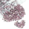 qiipii 8000PCS 3mm Crystal Pink Resin Rhinestones for Crafts Flatback