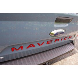 CDBK Red Black letters compatible with FORD MAVERICK 2022 23 logo tailgate insert