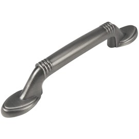 Cosmas 5 Pack 4183AS Antique Silver Cabinet Hardware Handle Pull - 3" Inch (76mm) Hole Centers