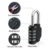 Combination Lock Resettable 4 Digit Padlock with Combination, AIHYTU Waterproof