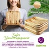 GoBeTree 25 Palm Leaf Plates 18 x 18 cm, Palm