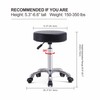 Grace & Grace Height Adjustable Rolling Swivel Stool Chair with