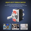 Gebildet 2pcs 6Pin/3 Position ON/Off/ON Heavy Duty Rocker Toggle Switch