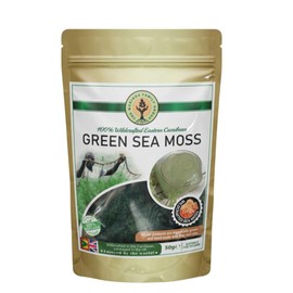 100% Wildcrafted Sea Moss - Nutrient Rich Dried Sea Moss for Health & Wellness - Supports Digestion, Immune System & Skin Health - Perfect for Smoothies, Wellness Recipes or Daily Nutrition | Green