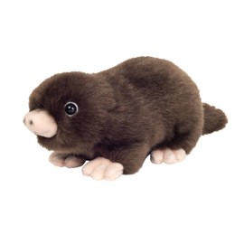 Teddy Hermann 92659 Mole 17 cm, Cuddly Toy, Plush Toy with Recycled Filling