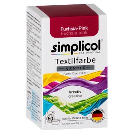 Simplicol Expert Fabric Creative Easy Fuchsia Pink 1705: Washing Machine or Manual Dyeing, 1 Count (Pack of 1)