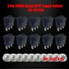 Ampper DC 12V 20A Illuminated Round Rocker Switches, 3 Pin