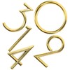 Operitacx Pack of 5 Door House Numbers, Door Press Numbers,