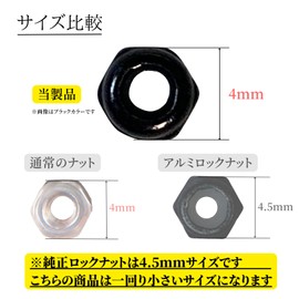 TAGATORON 4mm Size Carbon Steel (Zinc Plated) M2 Nylon Lock Nuts Hex Lock Nuts (1. Black 50pcs)