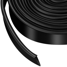 Treela Swing Doors Bathroom Seal 108 Inch Shower Door Strip Silicone Bottom Waterproof Sweep Replacement Seal for Home Bathroom Shower(Black,Simple Style)