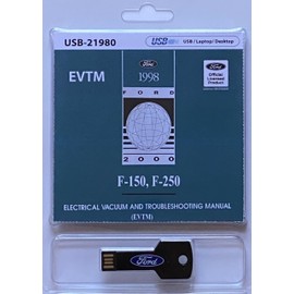1998 Ford F-150 F-250 Truck Electrical Vacuum and Troubleshooting Manual (EVTM) (USB)
