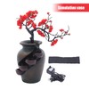 Desktop Flower Vase Bonsai Waterfall Fountain,Tabletop Decorative Waterfall,Relaxation Meditation Waterfall,
