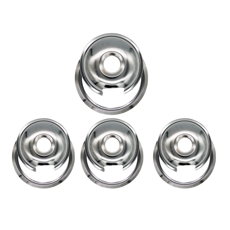 Electric Stove Chrome Drip Pans 1 Large 8'' WB32X10013 &
