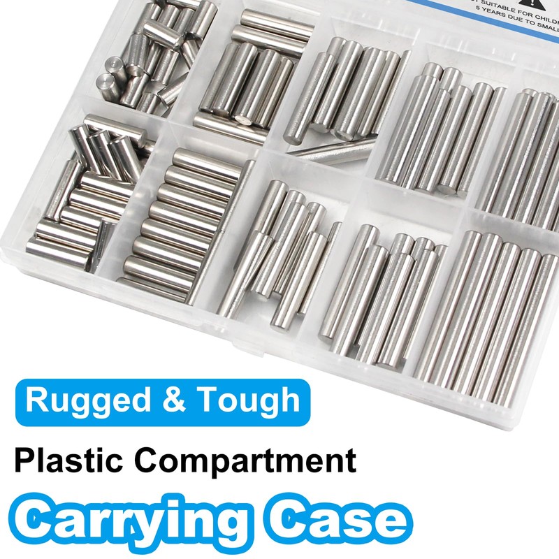 Yinpecly 110 Pcs 304 Stainless Steel Dowel Pin, M5 Cylindrical