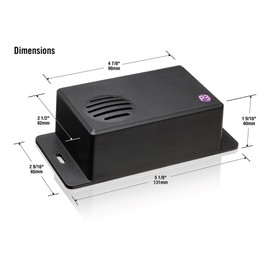 P3 P7825 Under Hood Animal Repeller - Ultrasonic Battery Powered - Keep Rats, Mice, Cats Away from Cars and Trucks - Use in Garage, Barn, Shed, Vehicle Protection