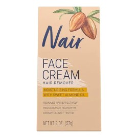 Crema Facial Hidratante Depilatoria Nair Aceite De Almendras Sensible
