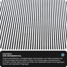 Netuno 5 Sheets Decorative Paper with Pattern 180 x 250 mm 150 g Craft Paper Mother of Pearl White Embossed with Stripes in Black Design Paper for Invitation Cards Wedding Christening Christmas