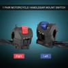 Right Hand Motorcycle Controls, Anauto 1 Pair Motorcycle 7/8inch Left