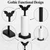 Bat Paper Towel Holder for Countertop Use - Gothic Wood