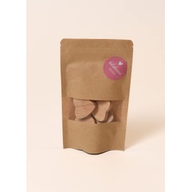 Furniture Knobs Wooden Heart Set of 4 - Children's Cabinet Knobs, Wooden Knobs for Dressers, Furniture Handles Wood Set of 4