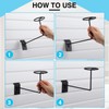 Kigley 12 Pcs Hat Display Wall Mount, Metal Hat Helmet
