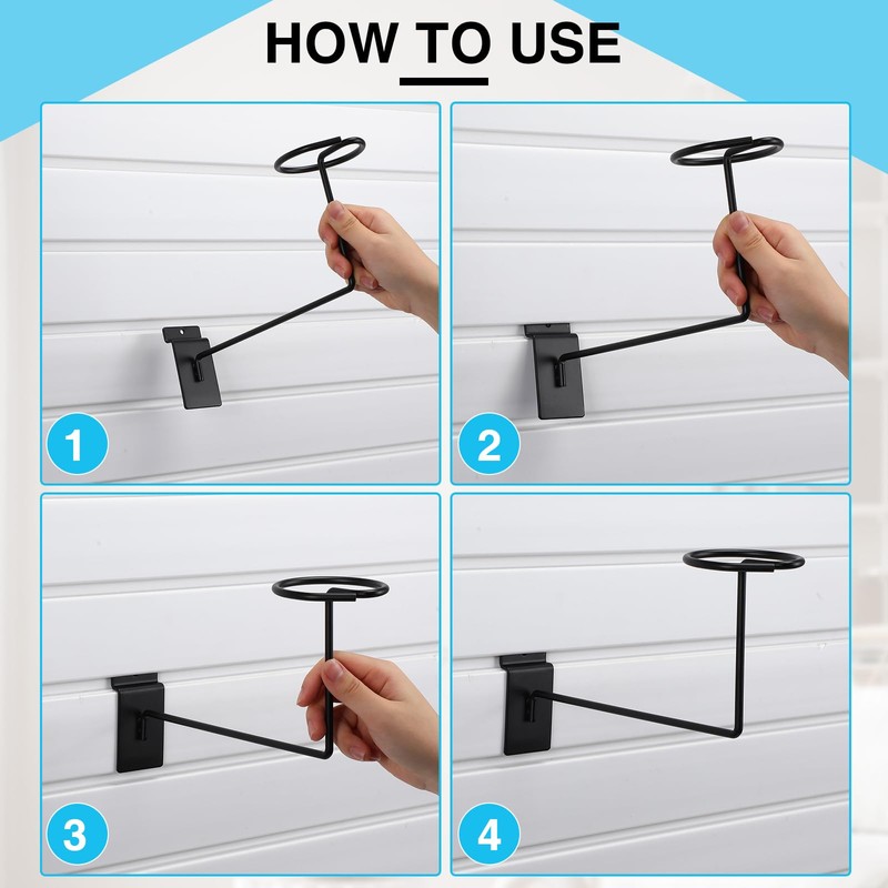 Kigley 12 Pcs Hat Display Wall Mount, Metal Hat Helmet