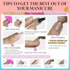 SXVME Uñas postizas Cat Eye en almendra, uñas cortas de