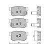 METELLI 22-0173-0 Brake Pads