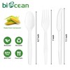 Biocean Extra Heavyduty Compostable Forks Disposable Cutlery No Plastic Forks