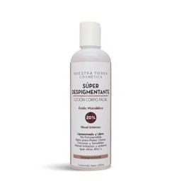 Nuestra Tierra Loción Despigmentante con Ácido Mandélico al 20%, Tratamiento Facial y Corporal,125ml