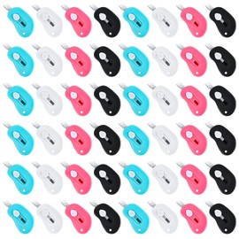48 Pcs Mini Box Cutter Retractable Utility Knife Cute Style Back to School Supplies Portable Utility Pocket Knife Opener Letter Openers for Students Office School Class Stationery DIY Crafts