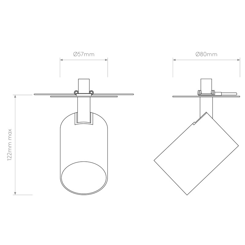 Astro Ascoli Recessed Indoor Spotlight (Bronze), GU10 Lamp, Designed in